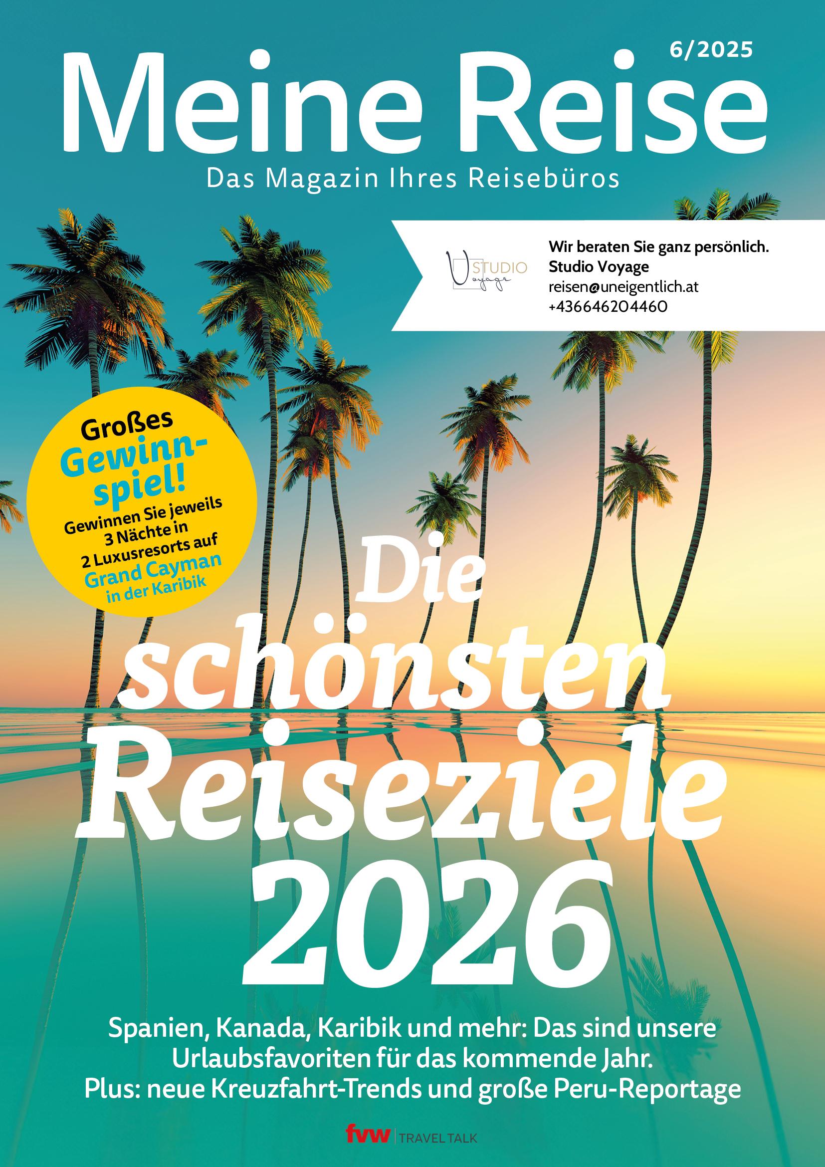 Cover des aktuellen Meine Reise Magazins